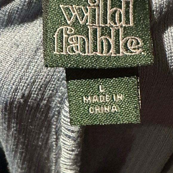 Wild Fable Blue Corduroy Wide Leg Cargo Pants Sz L - Picture 5 of 5